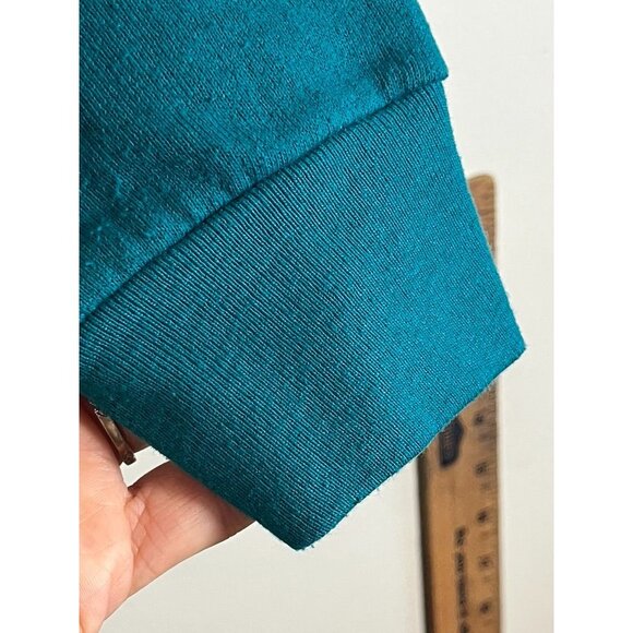 Vintage Looney Tunes Graphic Sweatshirt Green L Sylvester Tweety Bird Music 1995 - Picture 8 of 11